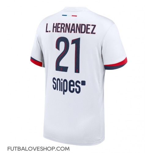 Dres Paris Saint-Germain Lucas Hernandez #21 Preč 2025-26 Krátky Rukáv Dres Paris Saint-Germain Lucas Hernandez #21 Preč 2025-26 Krátky Rukáv